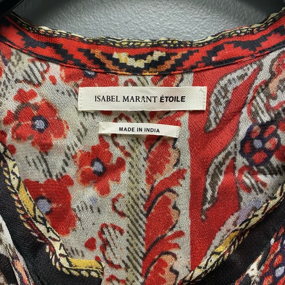 Isabel Marant Etoile Tad Paisley Print Jumpsuit-Size Medium - Picture 6 of 12